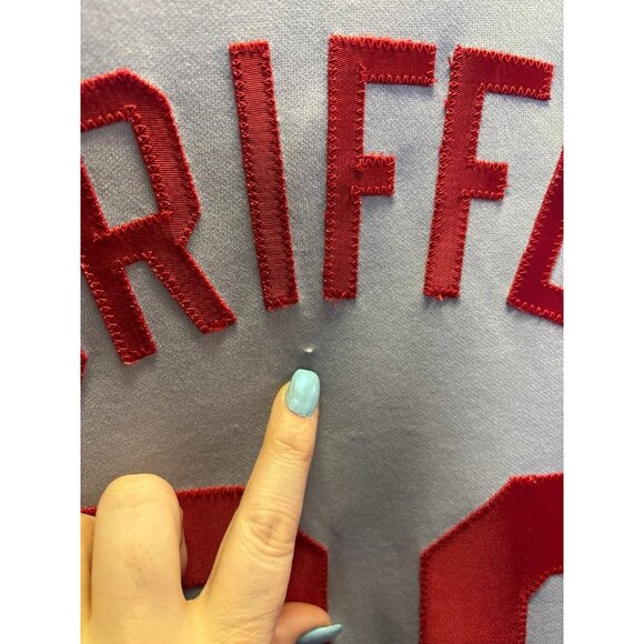 Majestic Griffey # 30 Cincinnati Baseball Jersey (XL) - Picture 4 of 7